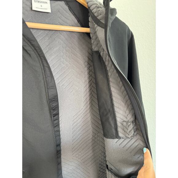 Gymshark Men’s Apex Jacket Black Full Zipper Size small - Picture 4 of 8